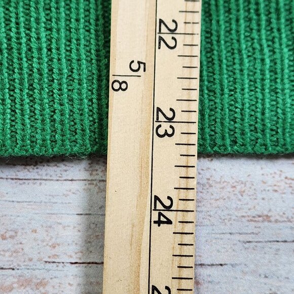 MFC Green Christmas Sweater Crewneck Knit Unisex Holiday Pullover Size S - Picture 6 of 7